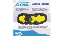 Neos Voyager Glacier Trek Spike Overshoes -Hagan Snow Shop opplanet neos voyager glacier trek spike overshoes black xs vng1 blk xsm av 6