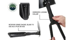 Overland Vehicle Systems Multi Functional Military Style Utility Shovel -Hagan Snow Shop opplanet overland vehicle systems multi functional military style utility shovel black 19049901 av 4