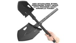 Reapr TAC Survival Shovel -Hagan Snow Shop opplanet reapr tac survival shovel 4 5in 420 stainless steel black powdercoated 11021 av 6