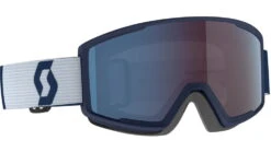 SCOTT Factor Pro Goggle -Hagan Snow Shop opplanet scott factor pro goggle dark blue light grey enhancer blue chrome 2835676765347 main