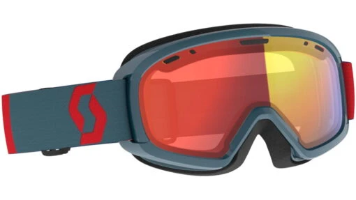 SCOTT Witty Chrome Goggle - Junior -Hagan Snow Shop opplanet scott witty chrome goggle junior neon red aruba green enhancer red chrome 2718267411312 main